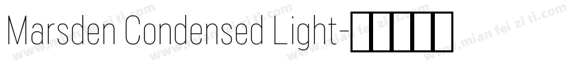 Marsden Condensed Light字体转换